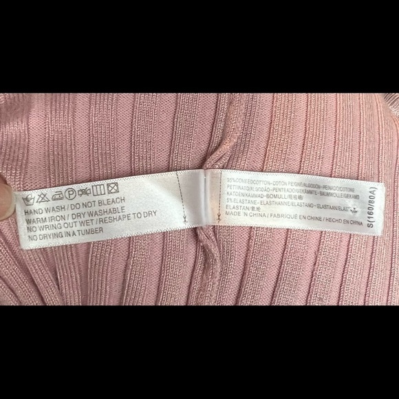 Bradely Michelle mauve mid button sweater size S - Picture 5 of 5